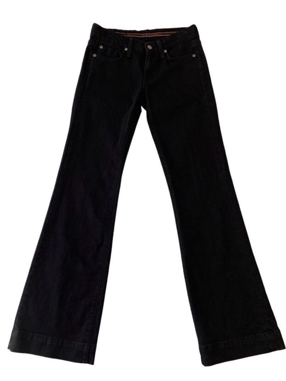 Fidelity Jason Trotzuk Hyacinth jeans black overdie low waist trouser stretch 25